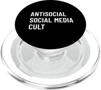 Culto Antisocial en Las Redes sociales (Declaración de desintoxicación Digital) PopSockets PopGrip para MagSafe