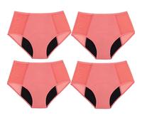 CuLtp 4pcs Bragas Menstruales Flujo Abundante, Hueco Sexy Ropa Interior Menstrual, Empalme Malla Bragas Postparto, CóDigo Grande Braguitas Postparto