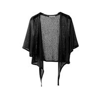 CuLtP Chaqueta Punto Mujer Invierno,Cárdigan De Verano para Mujer, Tipo Kimono, Tipo Bolero, Ligero, De Manga Corta, Transparente, para Cubrirse Los Hombros, con Cierre De Lazo, para Playa, A