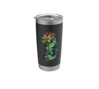 Cultura azteca Inca Maya Vaso térmico de acero inoxidable de doble pared