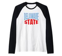 Cultura de Viajes del Estado de Delaware Camiseta Manga Raglan