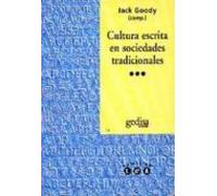 Cultura Escrita En Sociedades Tradicionales
