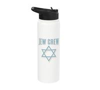 Cultura Judía Moderna Cita Divertida Herencia Hebrea Tripulación Judía Stainless Steel Insulated Water Bottle