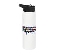 Cultura puertorriqueña Orgullo de Puerto Rico Boricua Taino Coqui Stainless Steel Insulated Water Bottle