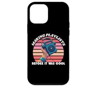Cultura retro de los años 80, jugadores de cassette, música retro de los años 80 Carcasa para iPhone 12 mini