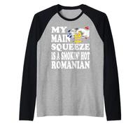 Cultura rumana Novia Esposa Historia Rumania Camiseta Camiseta Manga Raglan