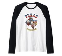 Cultura Vaquera y Herencia del Estado de Texas Camiseta Manga Raglan