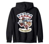 Cultura Vaquera y Herencia del Estado de Texas Sudadera con Capucha