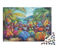 Cultura y Arte de Santa Lucía Rompecabezas Multitud de Plumas Rompecabezas Juego De Habilidad para Toda La Familia 1000pcs (75x50cm)