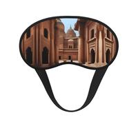 Cultural Heritage - Antifaz de satén con borde negro para una comodidad óptima y bloqueo de la luz