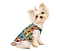 Cultural Icons Pet - Camiseta transpirable sin mangas para perros y gatos pequeños, suave, cómoda, elegante
