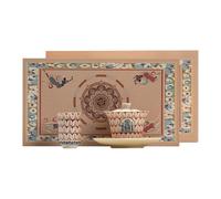 Cultural Thousand Buddhas and Three Talents Cover Bowls Home Kung Fu Tea Set-Three Talents Cover Bowls+Smelling Cup