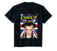Culture Club Union Jack Camiseta, Niños, Negro, 12 años