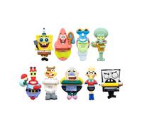 Culture Fly Huggers Bob Esponja Squarepants - Caja ciega de 3 unidades, 3 | Licencia oficial, dijes de silicona para teléfono, se adhieren a teléfonos, tabletas, monitores, coleccionables de Bob