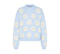 CULTURE Jersey 'CU Charla' azul claro / blanco lana S-M azul claro / blanco lana