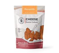 Cultures for Health Iniciador de queso mesofílico | 4 paquetes de cultivo directo + 2 tabletas de cuajo para hacer queso | Queso fresco semisuave, como cheddar, quark, colby, queso feta, requesón y