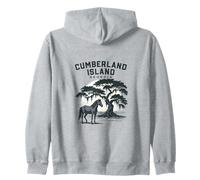 Cumberland Island Georgia Puesta de Sol Sudadera con Capucha