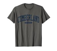 Cumberland Kentucky KY College University Style Azul Camiseta