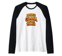 Cumbia Baile Salsa Bachata Merengue Baile Latino Camiseta Manga Raglan