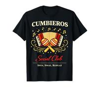 Cumbieros Club Social Divertido Cumbia Dance Camiseta