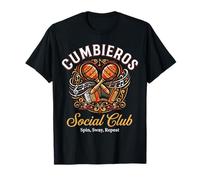 Cumbieros Club Social Divertido Cumbia Dance Camiseta
