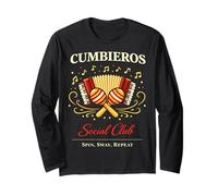 Cumbieros Club Social Divertido Cumbia Dance Manga Larga