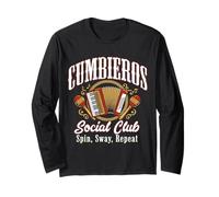 Cumbieros Club Social Divertido Cumbia Dance Manga Larga