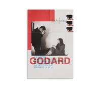 Cumbrjde JEAN-LUC GODARD RETROSPECTIVE - Póster de la película, lienzo, pintura decorativa para pared, 30 x 45 cm, sin marco, JEAN-LUC GODARD RETROSPECTIVE