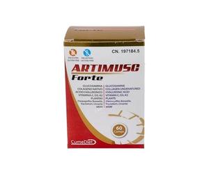 CUMEDIET Artimusc Forte 60 Comp - Suplemento Articulaciones con Colágeno, Glucosamina, Harpagofito, MSM, Magnesio, Vitaminas C D3 K2 - 60 Comprimidos