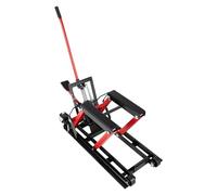 CUMELLIIR Plataforma elevadora para motocicleta, 680 kg, hidráulica, para reparación de motocicletas, ATV, quad, hidráulica, plataforma elevadora plegable, plataforma elevadora (rojo)