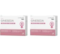 Cumlaude Gineseda - Complemento Alimenticio para Aliviar los Síntomas de la Menopausia - Isoflavonas de Soja, Extracto de Lúpulo y Salvia, Vitaminas E, B6 y D3-30 Cápsulas (Paquete de 2)