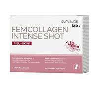 Cumlaude Lab FemCollagen Intense Shot – Colágeno y vitaminas – Sabor arándano – 7 viales