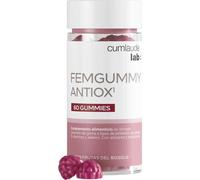 Cumlaude Lab - Femgummy Antiox - Coenzima Q10 y Vitamina C - Sabor Frutos del Bosque, 60 gominolas