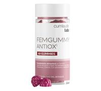 Cumlaude Lab - Femmgummy Antiox, Complemento Alimenticio que Ayuda a Regenerar y Mantener la Piel Sana, Antioxidante y Antiedad, con Coenzima Q10 y Vitamina C, Sabor Frutos del Bosque - 60 Gummies