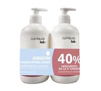 Cumlaude Lab - Origyn Higiene Íntima, Gel Íntimo con Postbióticos y Ácido Láctico, pH Ácido 4,1, Limpieza Suave e Hidratante, Sin Jabón, Uso Diario para Mujer - Pack de 2 x 500 ml