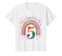 Cumple Arcoíris « No Puedo Estar Tranquilo, Tengo 5 » Camiseta