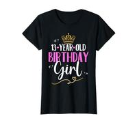 Cumpleaños 13 niña Birthday Girl Corona Trece 13 años Camiseta