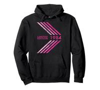 Cumpleaños 1984 Edición Limitada Mujer Sportive Stripe Sudadera con Capucha