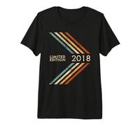Cumpleaños 2018 Edición Limitada Niño Niña Estilo Vintage Camiseta Premium