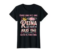 Cumpleaños 65 Años Una Reina Que Nació en Julio 1961 Camiseta