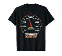 Cumpleaños 70 Años A Todo Gas Nacidos 1955 Velocímetro Camiseta