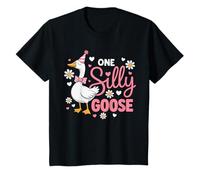 Cumpleaños a Juego con la Familia One Silly Goose Camiseta