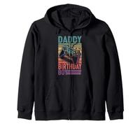 Cumpleaños a Juego de Daddy of The Birthday Boy Vintage Gamer Sudadera con Capucha