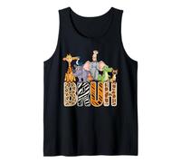 Cumpleaños Bruh Zookeeper Animal Zoo Wildlife Safari Squad Camiseta sin Mangas