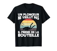 Cumpleaños Buzo Mensaje Divertido Valor Botella Camiseta