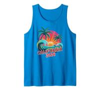 Cumpleaños California 2026 Viaje Familiar Rosa Vacaciones Queen Camiseta sin Mangas