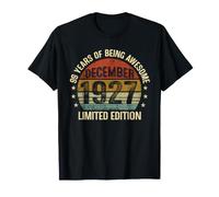 Cumpleaños de diciembre EST 1927 Edición Limitada Vintage 99 Camiseta