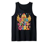 Cumpleaños de la Familia It's My Papa's Birthday Chicken Daddy Camiseta sin Mangas