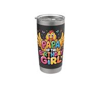 Cumpleaños de la familia It's My Papa's Birthday Chicken Daddy Vaso térmico de acero inoxidable de doble pared