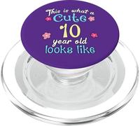 Cumpleaños de niños Así es como se ve un lindo niño de 10 años PopSockets PopGrip para MagSafe